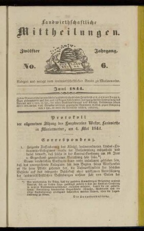 Zwölfter Jahrgang. No. 6.