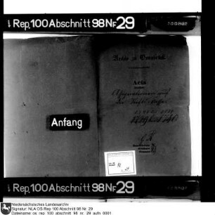 Assignationen auf die Stiftskasse