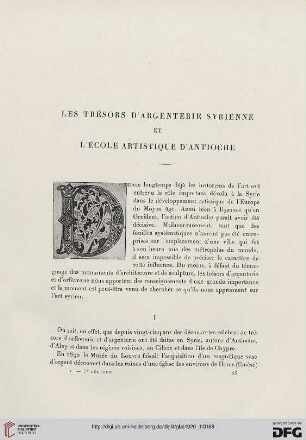 5. Pér. 1.1920: Les trésors d'argenterie syrienne et l'école artistique d'Antioche