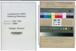 Entnazifizierung Richard Heiliger , geb. 13.02.1907 (Schleifer)