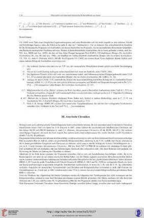 III. Assyrische Chroniken