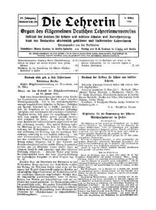 Richtlinien für die Neuordnung des höheren Mädchenschulwesens