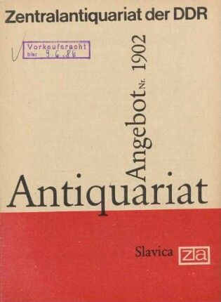 Nr. 1902: Slavica