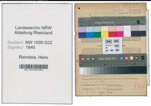 Entnazifizierung Hans Reinders , geb. 22.07.1905 (Buchhalter)