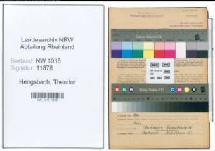 Entnazifizierung Theodor Hengsbach , geb. 20.12.1887 (Lokomotivfuehrer)