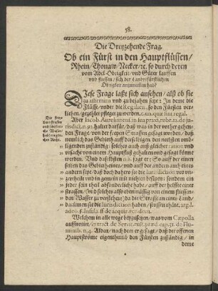 Die Dreyzehende Frag.