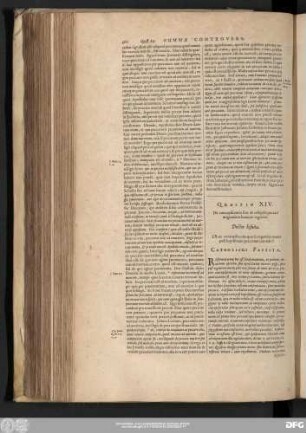 Quaestio XIV. De concupiscentia sive de reliquiis peccati originalis in homine regenito.