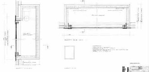 Amstetten (Württ): Empfangsgebäude Einbauvitrine