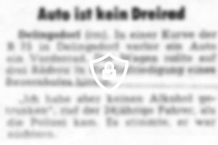 Auto ist kein Dreirad