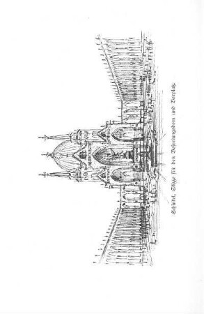 Schinkel, Skizze für den Befreiungsdom und Vorplatz