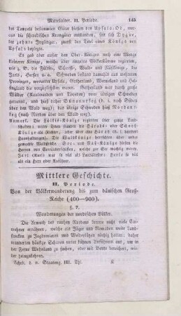 Mittlere Geschichte
