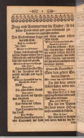 Der kleine Catechismus Herrn D. Martin Luthers...