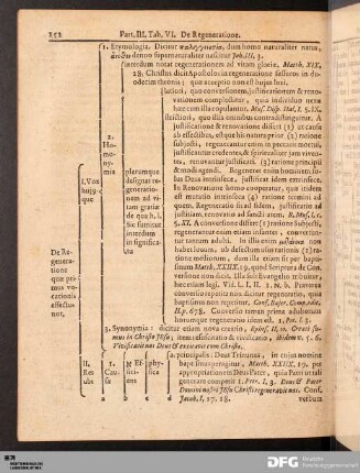 Tab. VI. De Regeneratione.