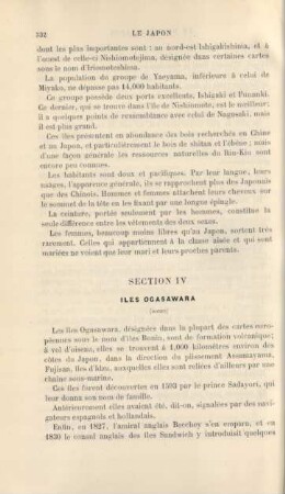 Section IV. Iles Ogasawara (Bonin)