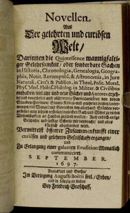 September, 1697.