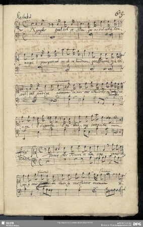 Recitatif: Nymphes quel est ce dieu