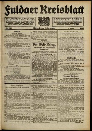 Ausgabe vom Mittwoch, den 05. Dezember 1917.