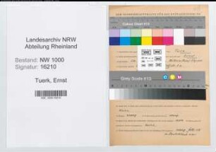 Entnazifizierung Ernst Tuerk, geb. 26.08.1905 (Kaufm.Angest.)