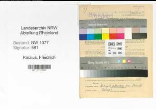 Entnazifizierung Friedrich Kinzius , geb. 24.04.1909 (Polizist)