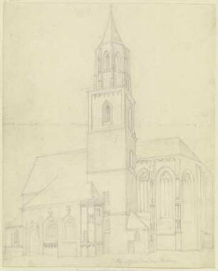 Kirche zu Königshofen, vier Stunden von Ansbach