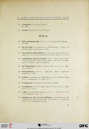 Spiele (Nr. 533-543)