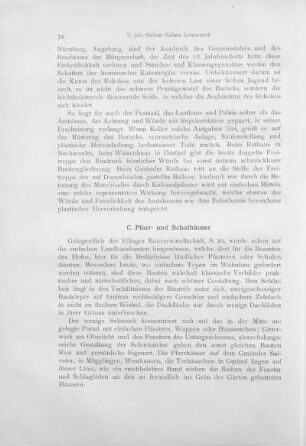 C. Pfarr- und Schulhäuser