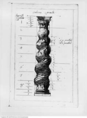Trattato dell' ordine cinquen e dell' architettura civile, Gedrehte Säule