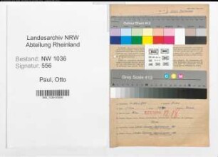 Entnazifizierung Otto Paul , geb. 14.03.1904 (Steiger)