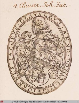 Wappen des Johannes Jacobus Clauser