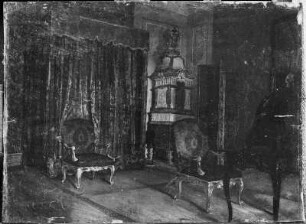 Ein Zimmer im Schloss Moritzbug : EinZimmer auf Schloß Motitzburg. bez.: "W.Reichenbach"