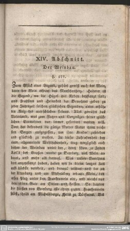 XIV. Abschnitt. Der Weinbau