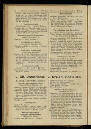 Öff. Unterrichts- u. Erzieh.-Anstalten