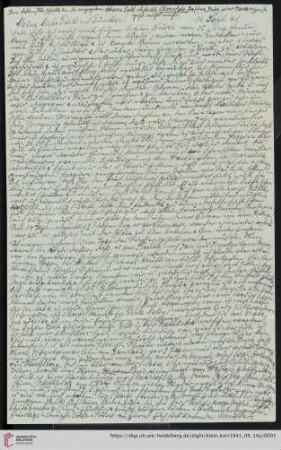 Korrespondenz von Alice und Ludwig Klein: Brief von Alice Klein an Irmgard Ehrlich und Günter Ehrlich