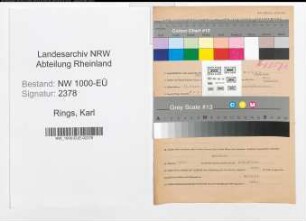 Entnazifizierung Karl Rings, geb. 11.01.1912 (Polizeibeamter)