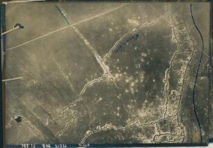 Foto der "Wiener Straße" nordöstlich von la Neuville nordöstlich von Cormicy (Luftbild)