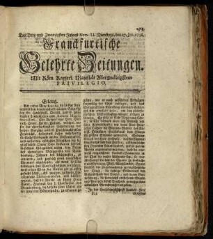 Num. LI. Dienstags, den 27. Jun. 1758. - Num. LX. Freytags, den 28. Julii 1758.