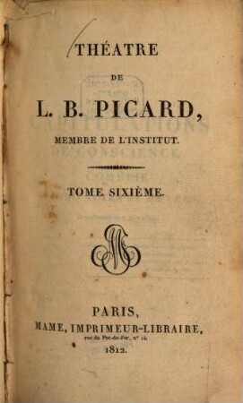 Théâtre de L. B. Picard, 6