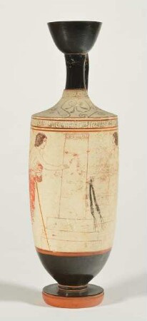 Lekythos (Abschied am Grab)
