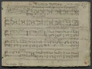 Keyboard pieces, pf, op. 189, HenK 189, D-Dur - BSB Mus.Schott.Ha 2368-4 : [heading:] Die Tanzlustige Gesellschaft.