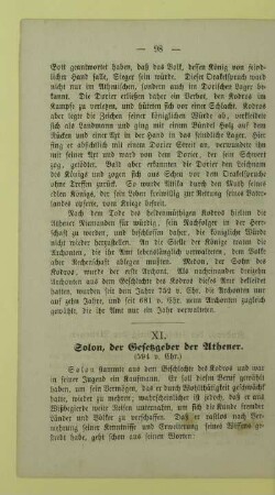 XI. Solon, der Gesetzgeber der Athener. (594 v. Chr.)