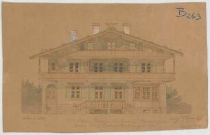 Thiersch, August ; Berchtesgaden (Bayern); Pension Noeldechen und Wohnhaus für Frau Noeldechen - Pension (Ansicht)