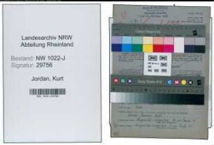Entnazifizierung Kurt Jordan , geb. 27.06.1911 (Disponent)