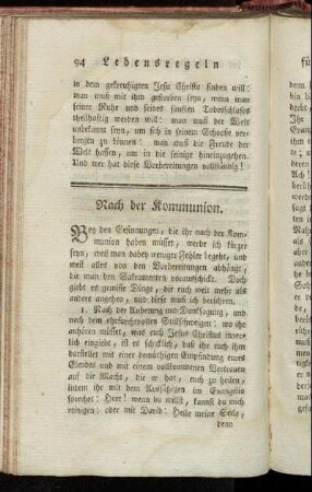 Nach der Kommunion.