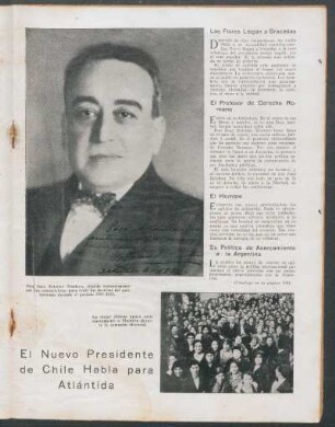 El nuevo presidente de Chile habla para Atlántida
