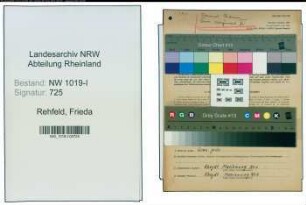 Entnazifizierung Frieda Rehfeld , geb. 11.11.1918 ()