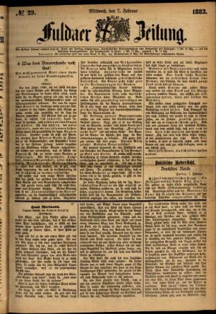 Ausgabe vom Mittwoch, den 07. Februar 1883.
