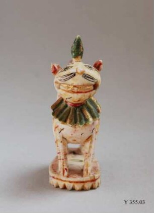 Spielfigur Katze aus einem Satz von 26 Spielfiguren
