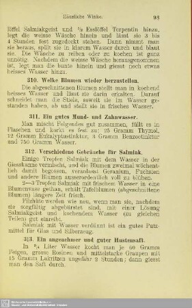 Häusliche Winke