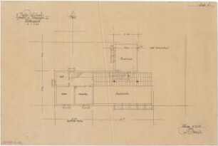 Gsaenger, Gustav; Schondorf am Ammersee (Bayern); Atriumschule - Schule Vorprojekt 2 u. Entwurf (Grundriss Keller)