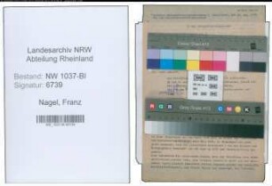Entnazifizierung Franz Nagel , geb. 14.07.1896 (Inspektor)